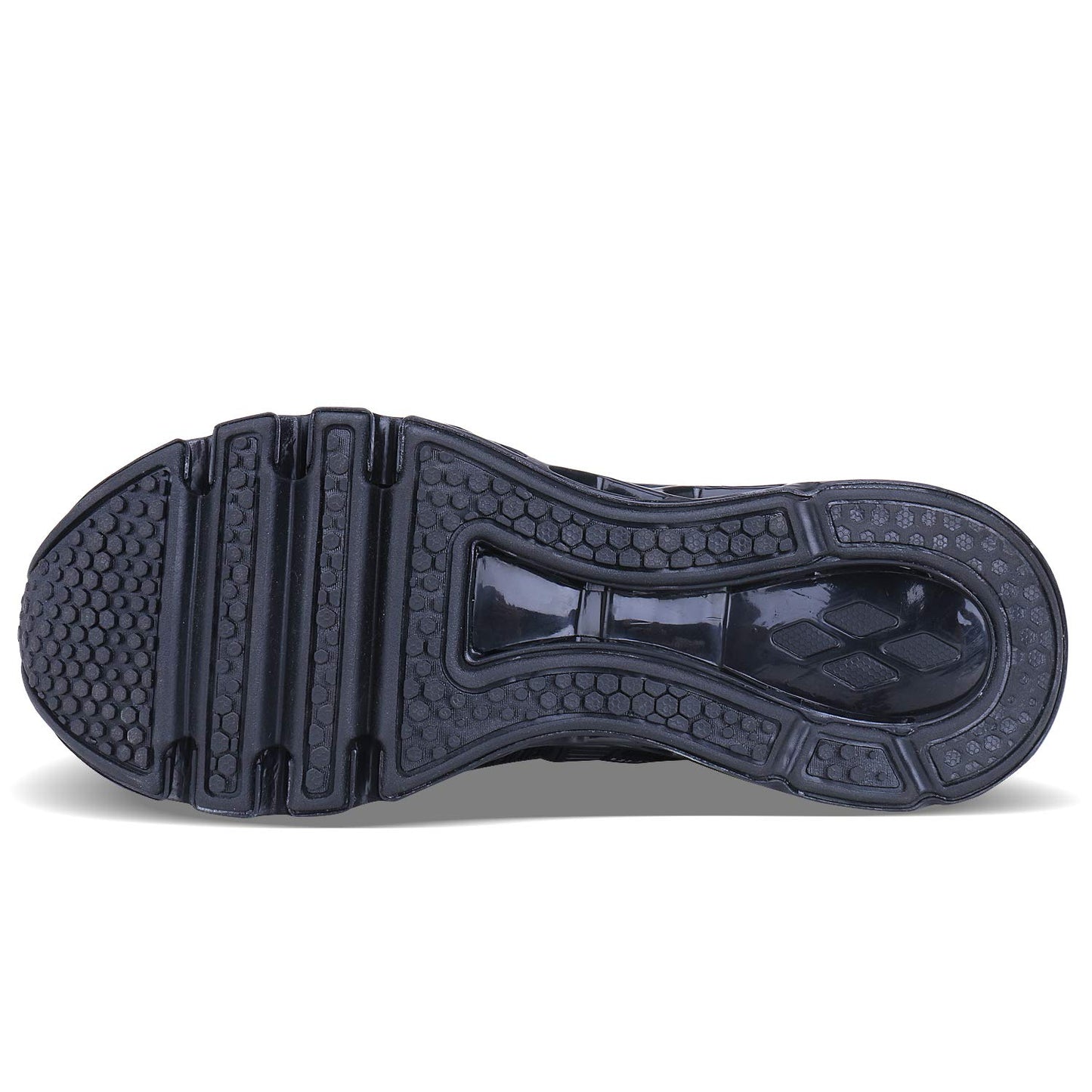 JSLEAP Men Running Shoes Walking Athletic for Men Casual Slip Fashion Sports Outdoor Shoes Black White,US 6.5