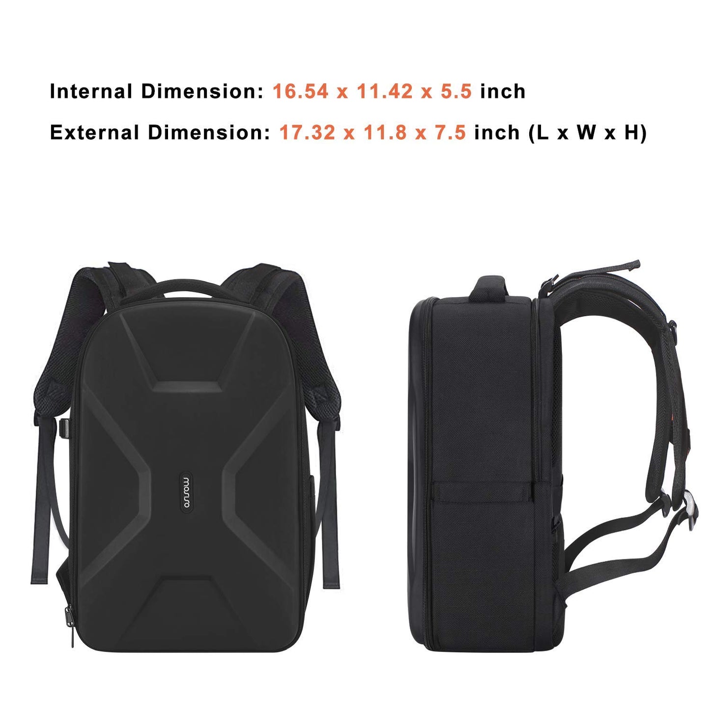 MOSISO Camera Backpack, DSLR/SLR/Mirrorless Photography Camera Bag 15-16 inch Waterproof Hardshell Case with Tripod Holder&Laptop Compartment Compatible with Canon/Nikon/Sony, Black