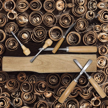 Lulu Home Wood Carving Tools, 16PCS Professional Carving Knife Tool Set for Woodworking Premium Wood Handle with Chisel Gouge Whetstones