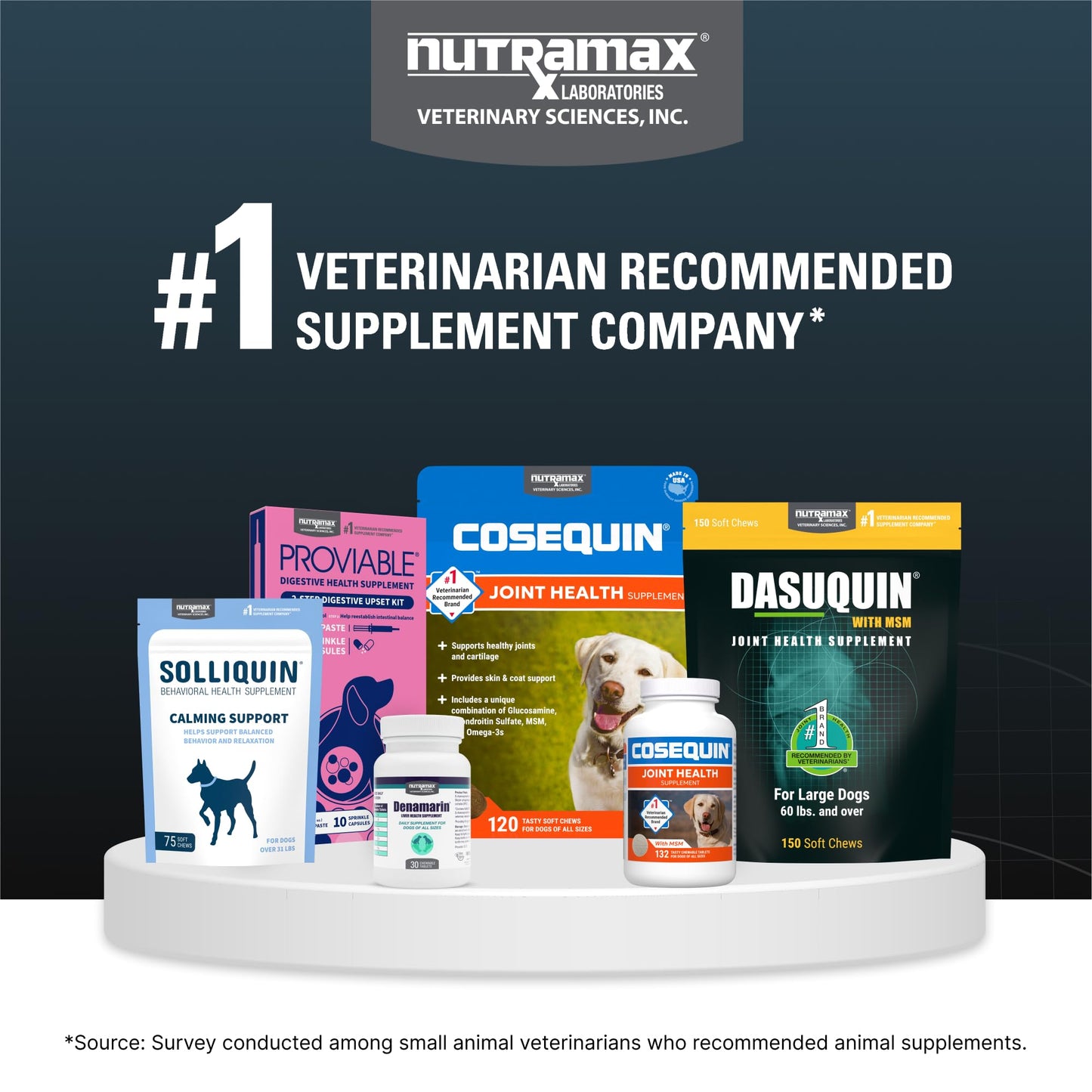 Nutramax Laboratories Dasuquin Joint Health Supplement for Large Dogs - With Glucosamine, Chondroitin, ASU, Boswellia Serrata Extract, and Green Tea Extract, 84 Soft Chews, DASL84SC