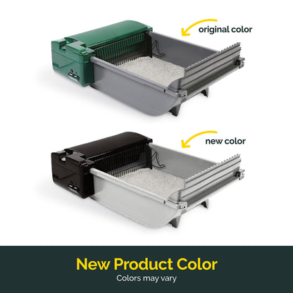 Pet Zone Self Cleaning Semi Automatic Cat Litter Box - Smart Scoop Cat Litter Box with 6 Bags & Carbon Filter for Up to Two Cats 6-16 Pounds