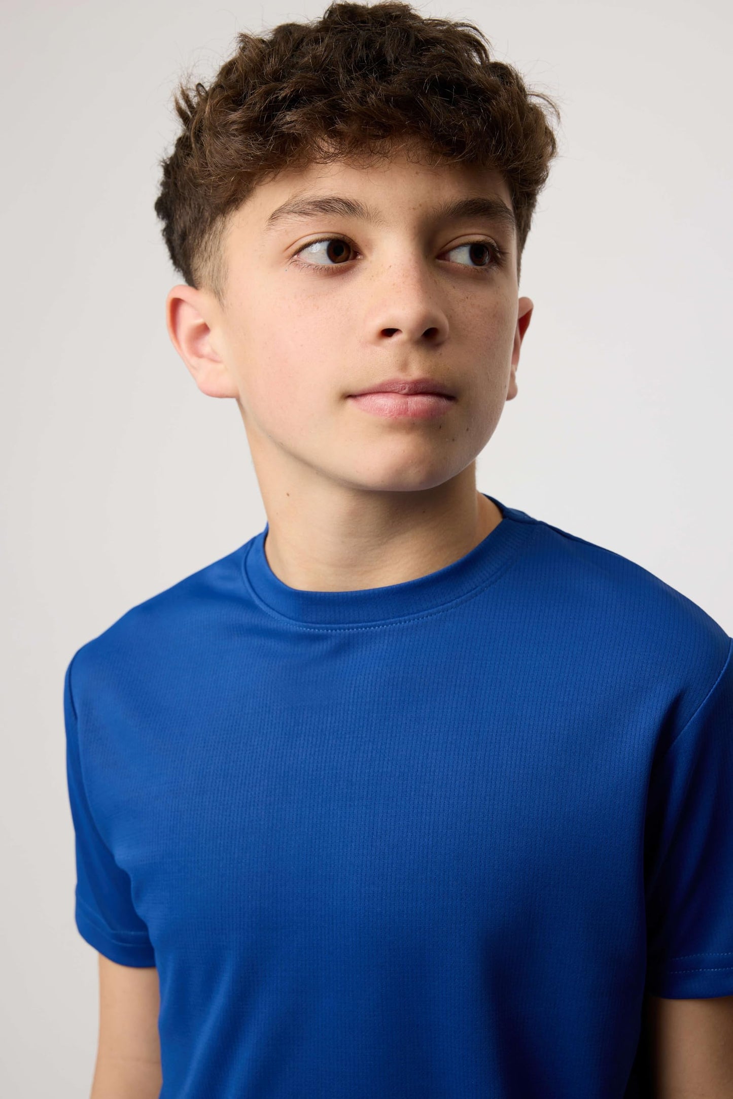 Real Essentials 5 Pack: Boy's Active Athletic Short Sleeve Performance Shirt Cooling Wicking T Shirts Activewear 6-18 Years -Set 11,XL 16-18