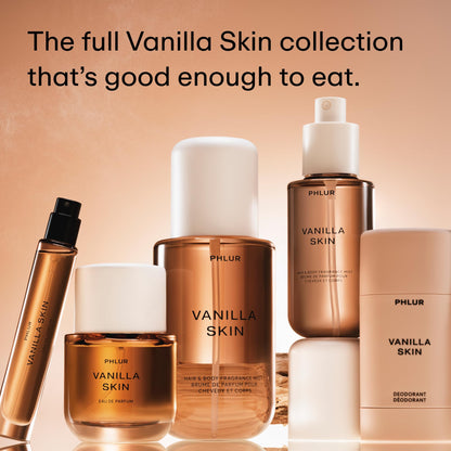 PHLUR Vanilla Skin Body Mist - Hair & Body Fragrance Mist - Vanilla Body Spray with Pink Pepper, Cashmere Wood & Sandalwood (8 Fl Oz)