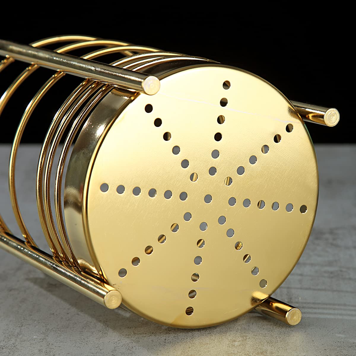 Gold Kitchen Utensils Set, Berglander 38 Pieces Non-stick Silicone Cooking Tools Spoon Spatula Set With Sturdy Stainless Steel Utensil Holder, Dishwasher Safe