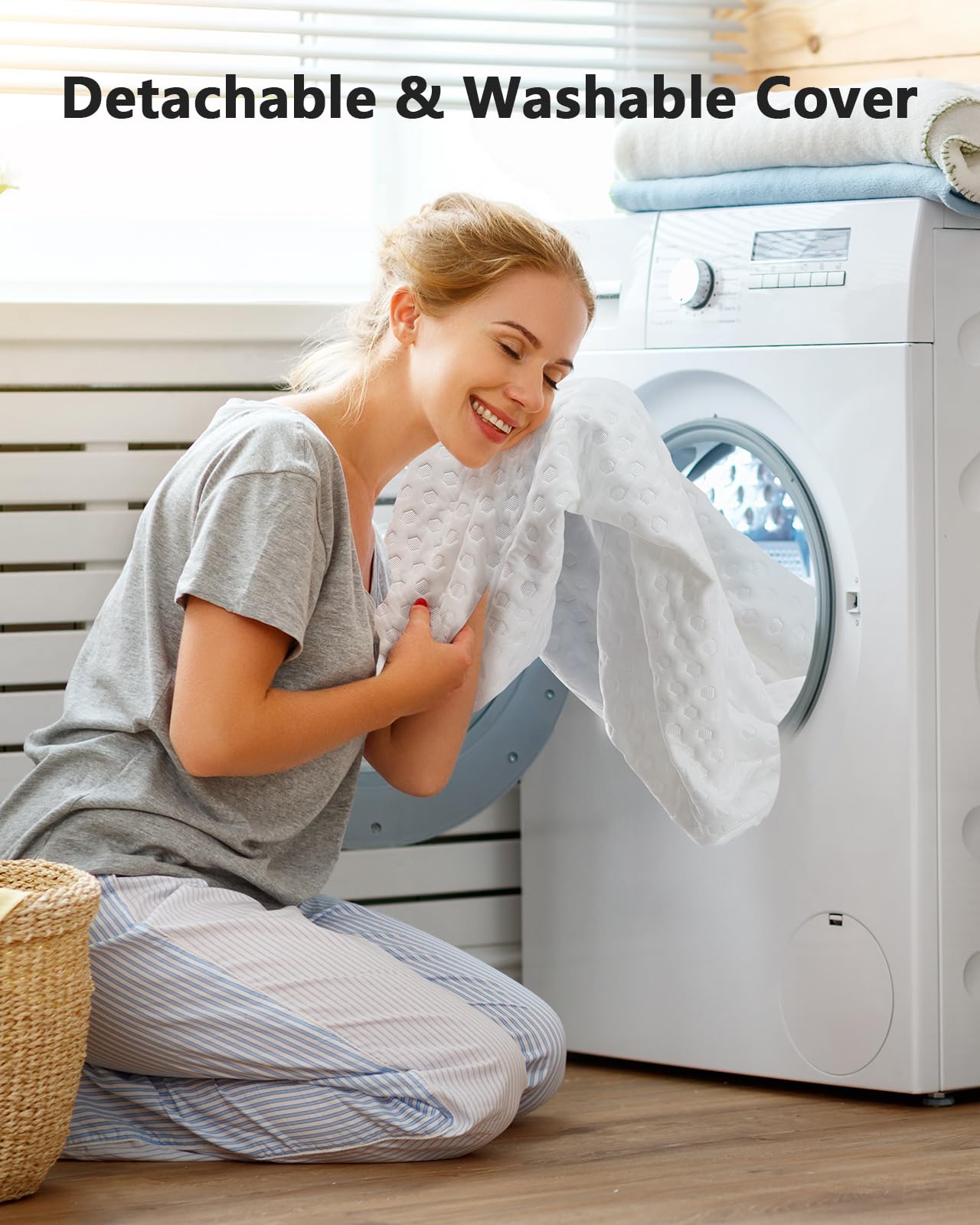 PERLECARE 3 Inch Firm Mattress Topper Twin Size, Cooling Gel-Infused & Bamboo Charcoal Memory Foam Bed Topper for Pain Relief, High-Density Mattress Pad with Removable Cover, CertiPUR-US Certified