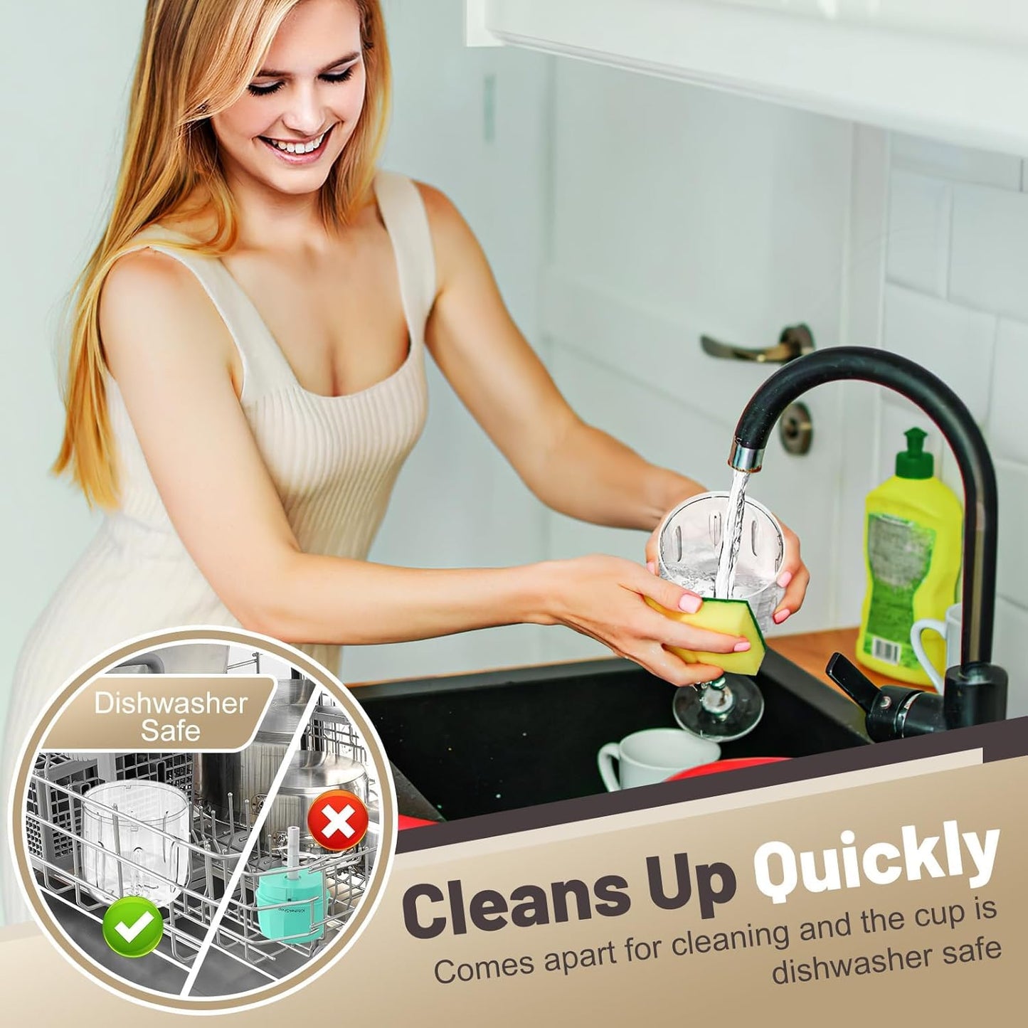 Rechargeable Portable and Cordless Mini Food Processor 300ML with Stainless Steel Blade, Electric Garlic Chopper Vegetable Chopper Blender for Nuts Chili Onion Minced Meat and Spices BPA-Free(Green)