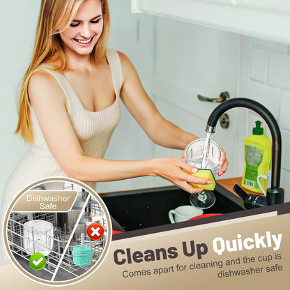 Rechargeable Portable and Cordless Mini Food Processor 300ML with Stainless Steel Blade, Electric Garlic Chopper Vegetable Chopper Blender for Nuts Chili Onion Minced Meat and Spices BPA-Free(Green)