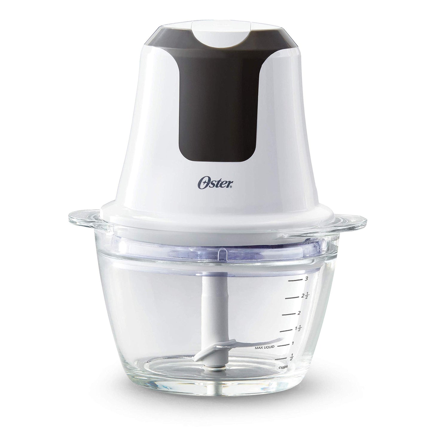 Oster 3-Cup Mini Food Chopper with Glass Bowl, for Kitchen Prep