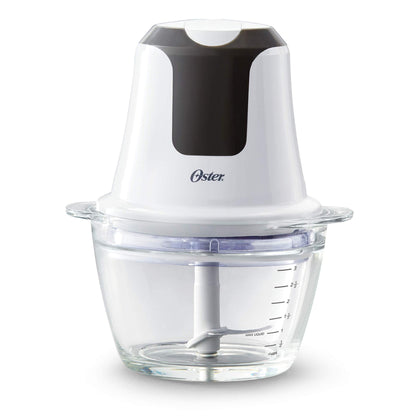 Oster 3-Cup Mini Food Chopper with Glass Bowl, for Kitchen Prep