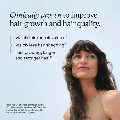 Nutrafol Women's Hair Growth Supplements, Ages 18-44, Clinically Proven for Visibly Thicker and Stronger Hair, Dermatologist Recommended - 1 Month Supply