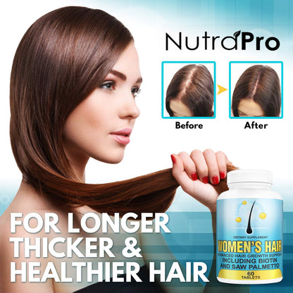 Hair Growth Vitamins With Saw Palmetto for Women-DHT Blocker,Hair Growth Supplement for Thicker And Perfect Hair.Hair Growth Pills for Thinning Hair.Get Healthy,Glow,Longer,Thick Hair.With Biotin.