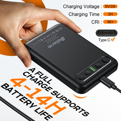 Rechargeable Soft Selfie Light for Phone, Camera, Laptop, 4-14H Battery Portable LED Light for Pictures, Phone Light Clip for Selfie, Vlog, TikTok, Makeup, Video Conference Black