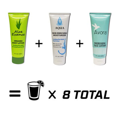 GoPong Lotion Flask 3 Pack (12 oz Total) - Hidden Alcohol Travel Flasks – Secret Liquor Containers for Beaches, Cruises, and Sports Events – Includes Funnel & Spout