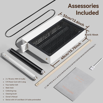 GeckoMan Quiet Hybrid Spectrum 20W Indoor Bug Zapper Indoor Fruit Fly Traps for Indoors Mosquito Zapper Electric Fly Zapper for Home Moth Light Gnat Insect Killer with 2 Replacement Bulbs