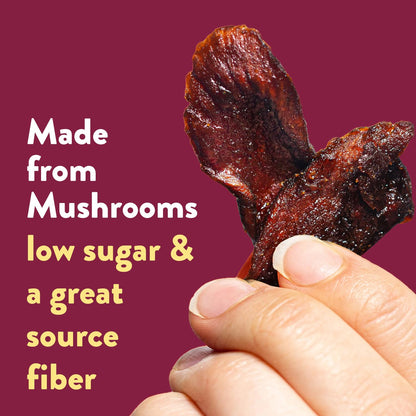 Moku Plant-Based Mushroom Jerky, Korean BBQ (3 Pack), Gluten Free, Soy-Free, Non-Gmo Vegan Snacks, No Artificial Sweetener Vegan Food, Healthy Snacks, 2.0 Oz Ea