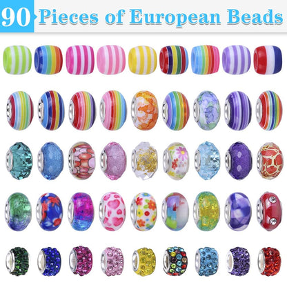 AIPRIDY 150 Pieces Charm Bracelet Making Kit,Unicorn Mermaid Crafts Gifts Set Can Inspires Imagination and Creativity,Jewelry Making Kit Perfect Gifts for Girls 5-12 Years Old (150 Pieces)