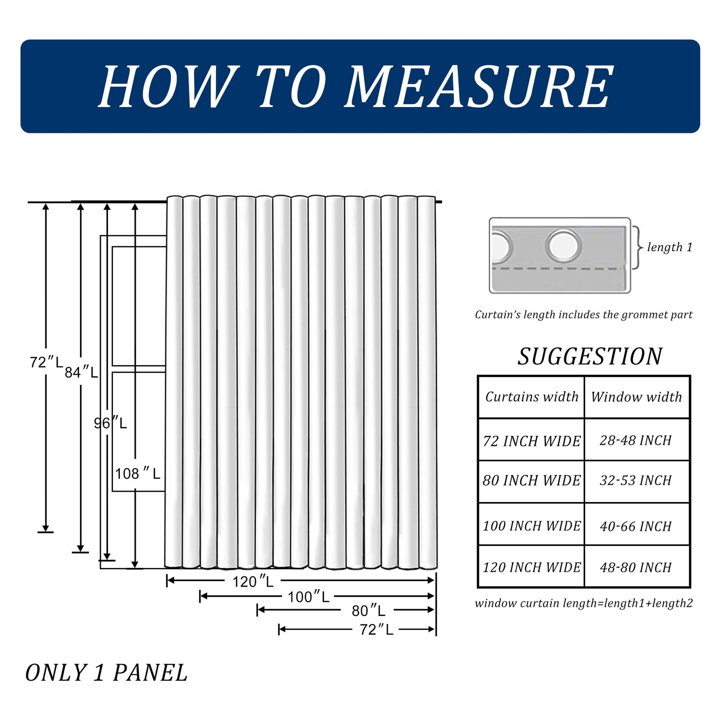 JIUZHEN Room Divider Curtains for Bedroom, Living Room, Dorm - Privacy Partition Curtains with Grommets, Soundproof Hanging Room Dividers (Beige, W100 by L84, 1 Panel)