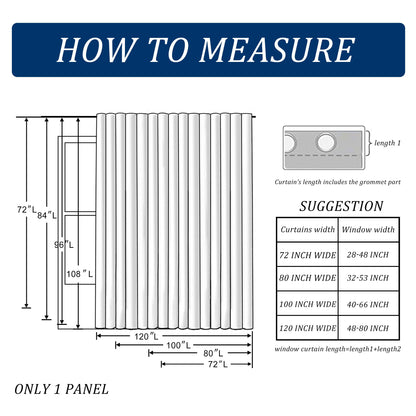JIUZHEN Room Divider Curtains for Bedroom, Living Room, Dorm - Privacy Partition Curtains with Grommets, Soundproof Hanging Room Dividers (Beige, W100 by L84, 1 Panel)