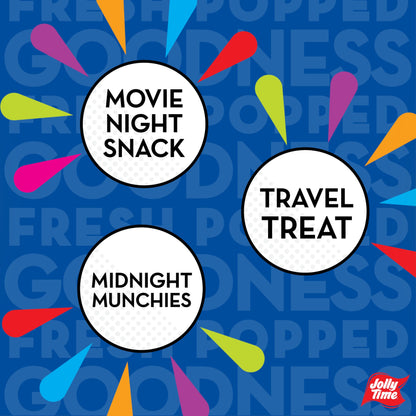 Jolly Time The Big Cheez, Cheddar Cheese Microwave Popcorn, 3.2oz Sharing Bag, 3 Bags Per Carton (The Big Cheez, 3.2 Ounce (Carton of 3))