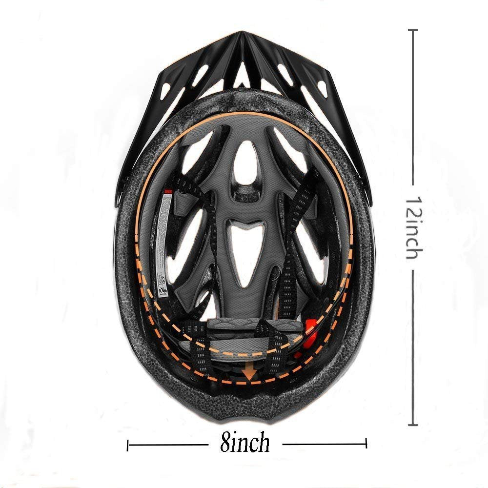 Adult Cycling Bike Helmet, Lightweight Unisex Bicycle Helmet,Premium Quality Airflow Bike Helmet (Black)