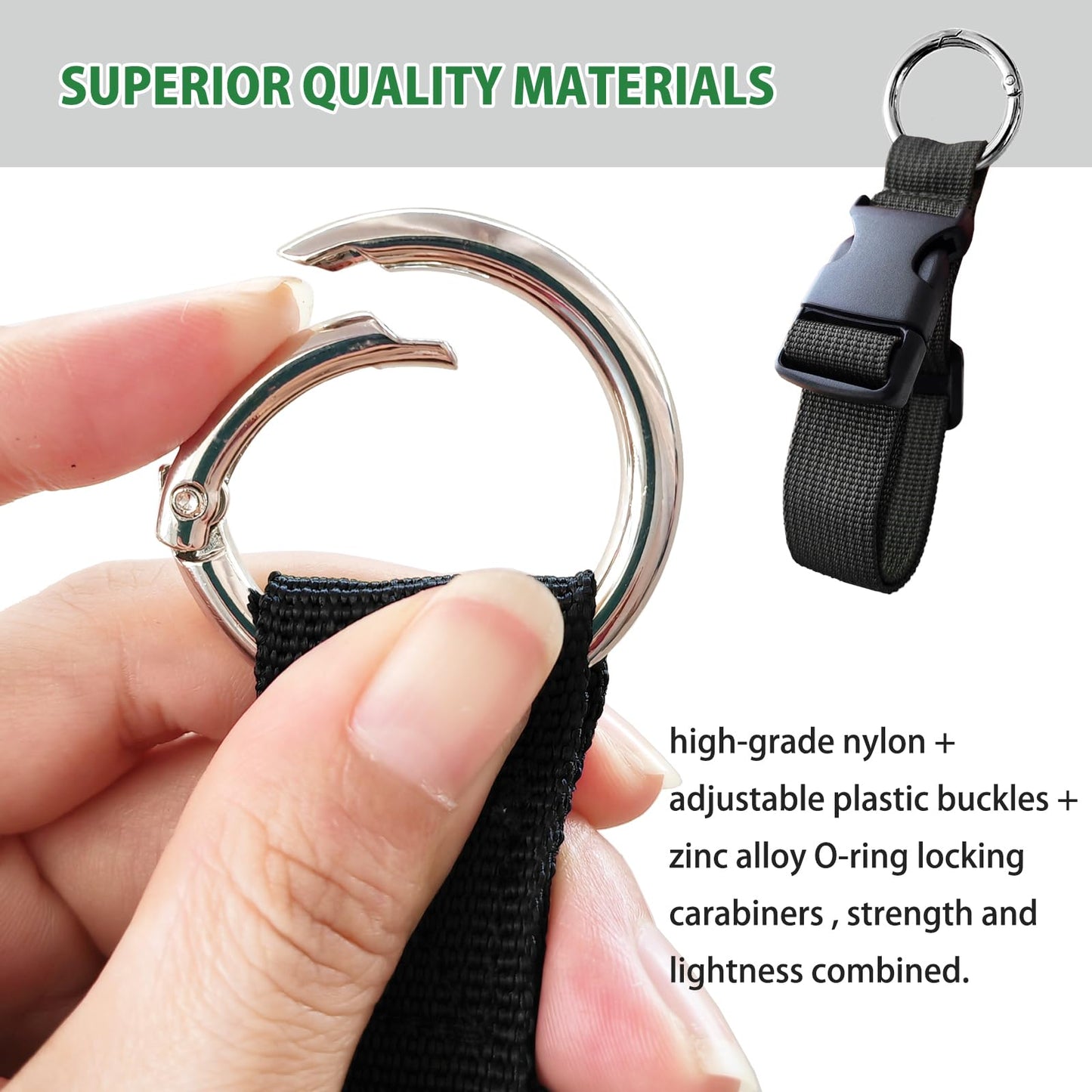 Haojiaho 3 Pcs Add a Bag Luggage Straps, Jacket Holder, Make Your Hands Free, Adjustable Suitcase Belt Straps, Travel Accessories for Connecting Luggage or Backpack, Black