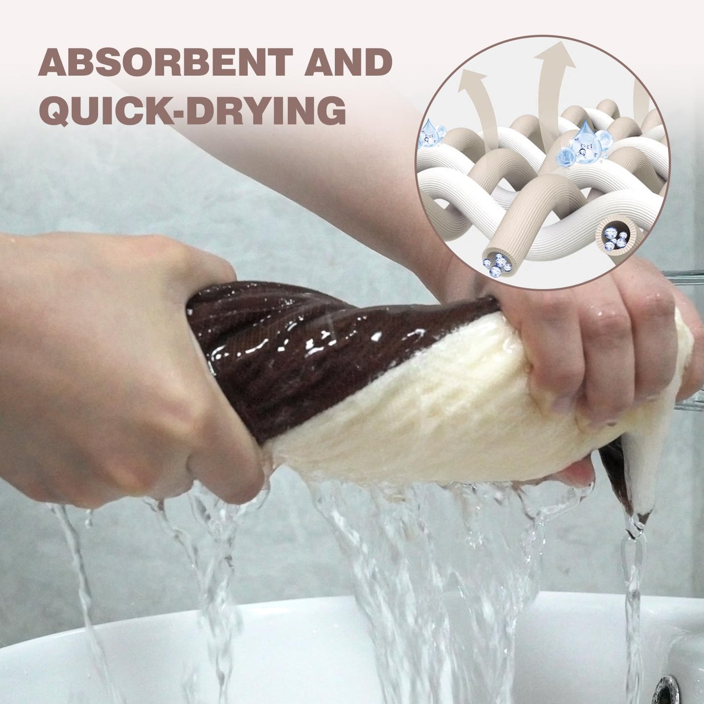 Luxury Decorative Hand Towels Bathroom: 2 Packs 14X30 100% Cotton Turkish Absorbent Soft Face Towel Set for Boho Bathroom Decor Kitchen Hotel Spa Farmhouse Guest Tea Gift (Cream White, 14"x30")