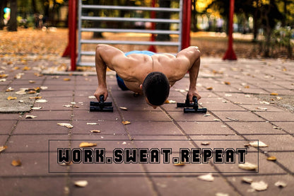 Push Up Bar Strength Training - Home Gym Exercise Equipment Push-up Stands with Cushioned Foam Grip Handles Non-Slip Sturdy Structure - Floor Workouts Fitness Calisthenics for Men Women