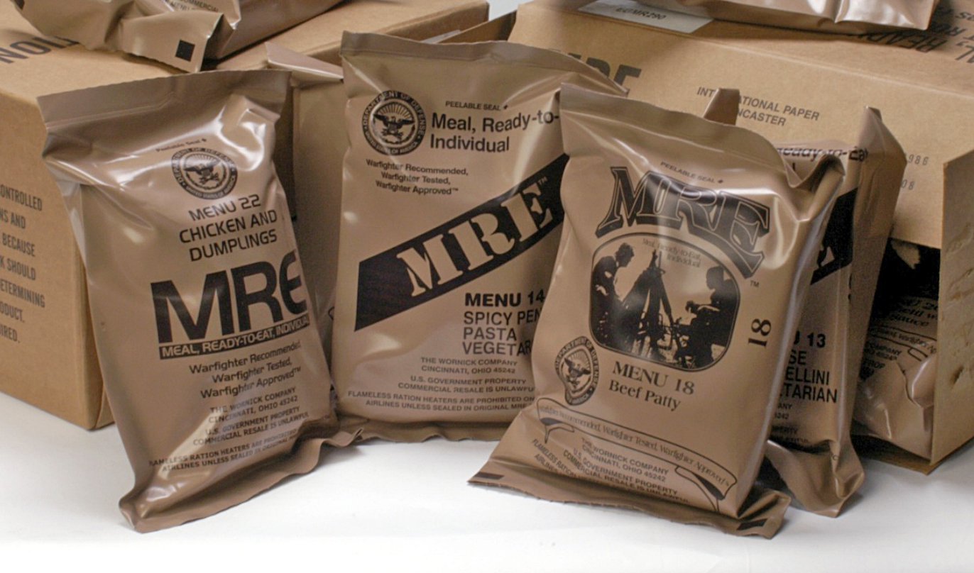 MRE Ready to Eat Meals - Emergency Food Kits, Pack Of 6 w/Entrees, Dessert, Flameless Heater & Accessories – Emergency Meals For Camping Hiking & Other Outdoor Activities