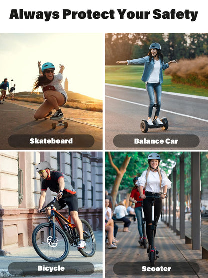 Nocihcass Skateboard Bike Helmet,Multi-Sport with Premium Safety & Ventilation,Shock-Absorbing,Adjustable for Cycling Scooter Commuter Skate Protection for Youth Adult(Large, Matte Grey)