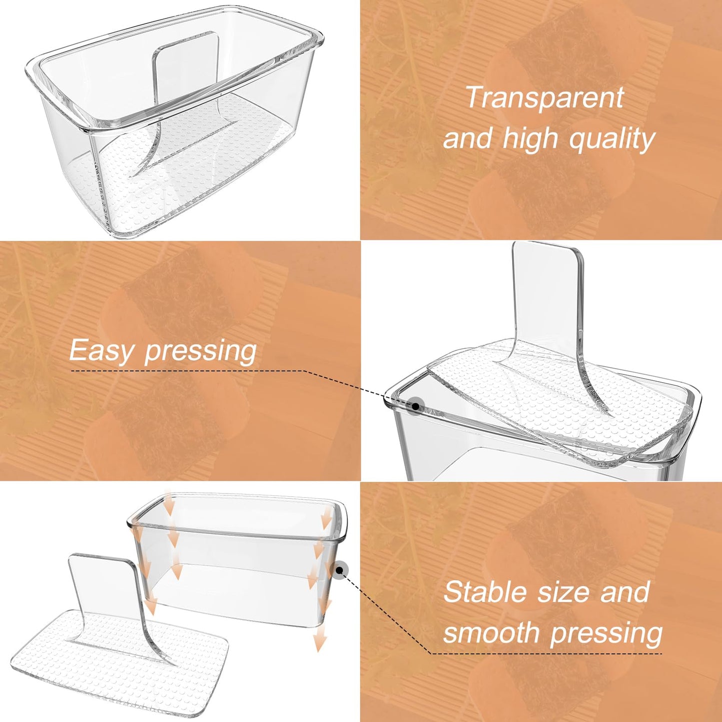 2PCS Clear Musubi Maker Kit, Non-stick Onigiri Press, BPA-Free Sushi Mold for Hawaiian Musubi