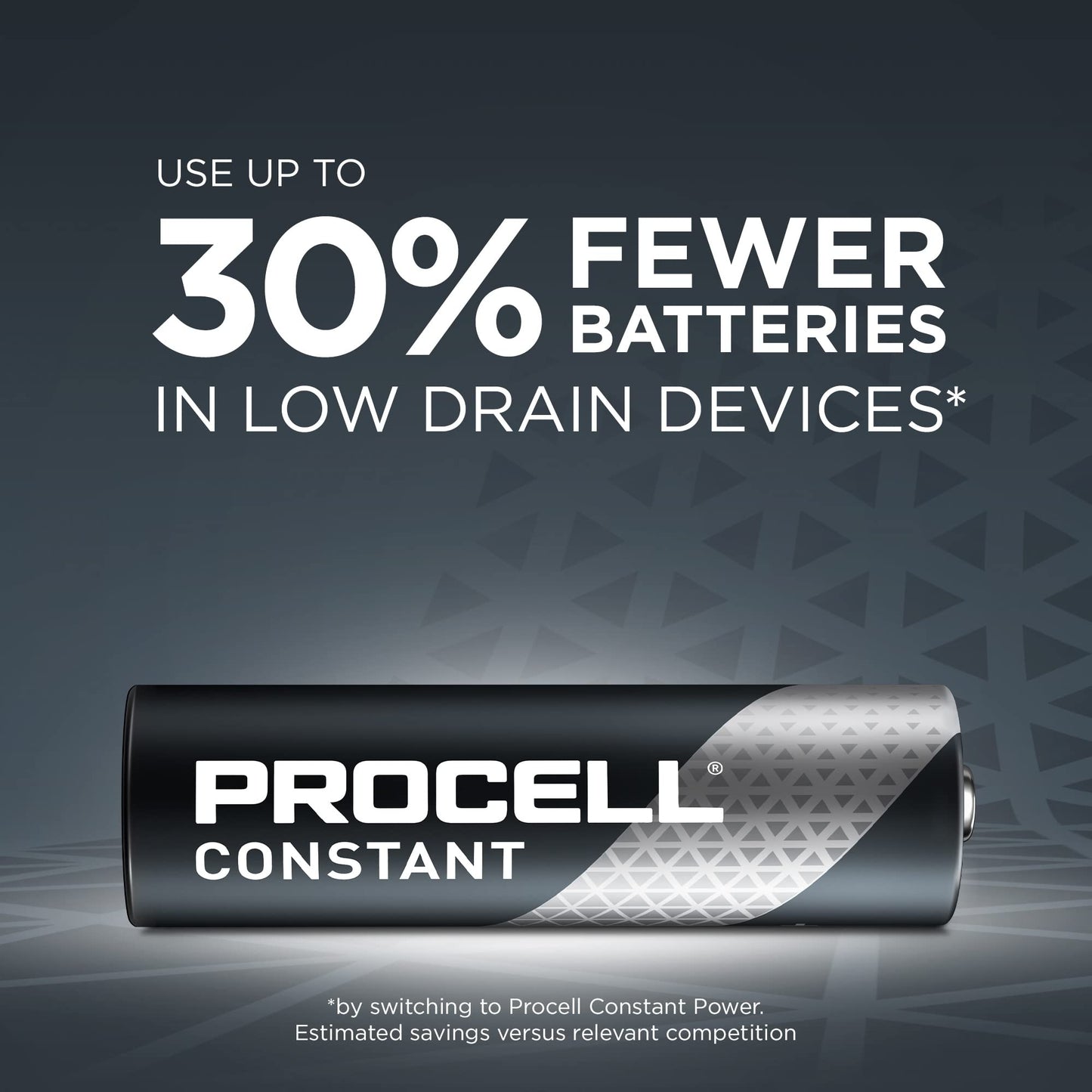 PROCELL Constant AA Long-Lasting Alkaline Batteries (144 Pack) 10-Year Shelf Life, Bulk Value Pack for Consistent Moderate Drain Professional Devices