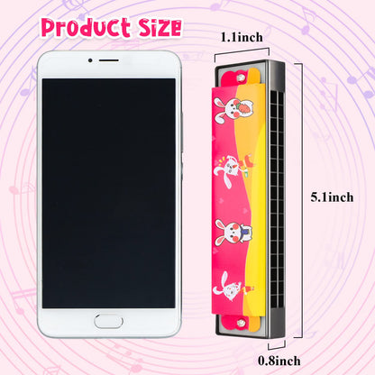 6 Styles Harmonica for Kids Lightweight Harmonicas with Double Row of 16 Holes Kids Harmonica Party Favors for Adult Beginners Musical Instrument Toy