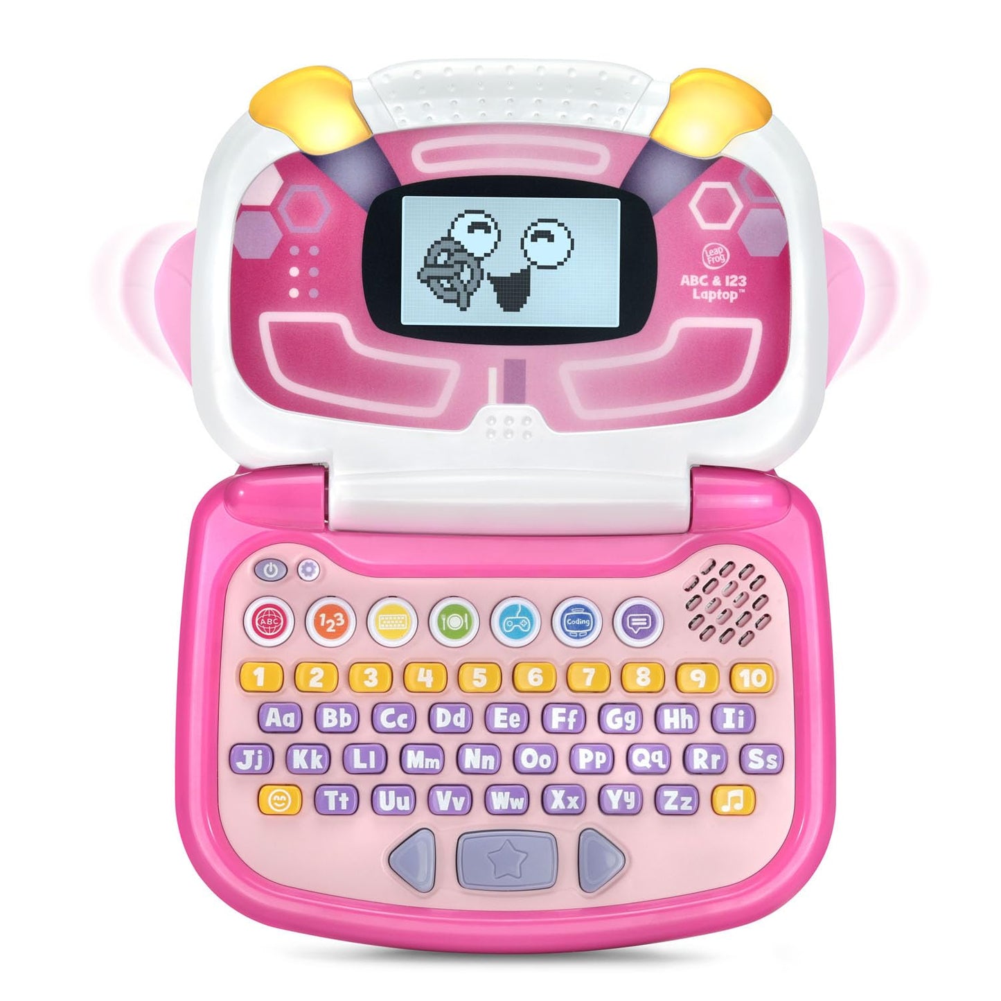 LeapFrog ABC and 123 Laptop for Preschoolers Ages 3-7 Years, Pink