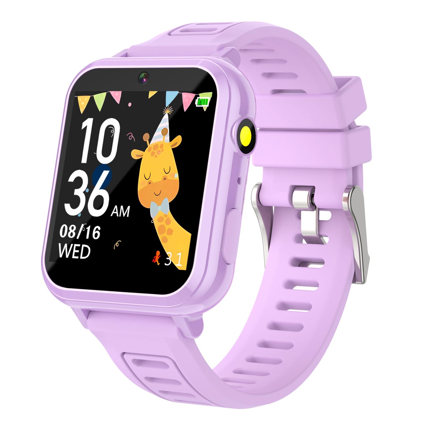Kids Smart Watch Gift for Girls Age 3-12, 24 Games HD Touch Screen Girls Watch with Camera Video Music Player Pedometer Flashlight 12/24 hr Toys Gifts for 6 7 8 9 10 Year Old Girl Birthday Gift