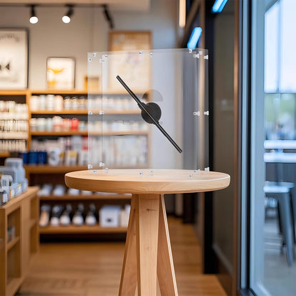 3D Hologram Fan, 42CM 3D Hologram Projector HD LED Holographic Christmas Tree Advertising Display with Remote and Bluetooth and WiFi,1500 Video Library and for Business,Bar,Halloween Missyou 16.5 Inch