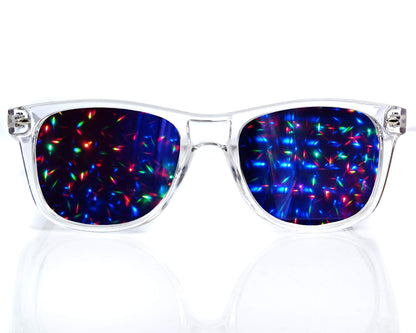 Alternative Imagination Starburst Diffraction Glasses - For Rave, Music Festival, Holiday Lights, and More - Clear Frame