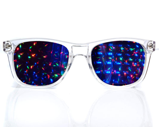 Alternative Imagination Starburst Diffraction Glasses - For Rave, Music Festival, Holiday Lights, and More - Clear Frame