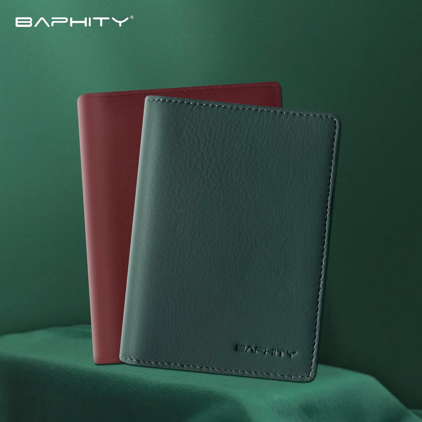 Premium Leather Passport Holder for Travel - RFID Blocking Passport Wallet for Men & Women, Passport Cover with Card Slots, ID Window - Business Travel, Airport Security, Gift for Travelers