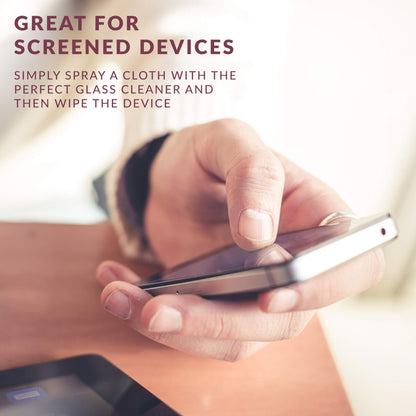 HOPE'S Perfect Glass Cleaner, Streak-Free, Ammonia-Free Window, Mirror, Screen, and Shower Door Cleaner, Indoor and Outdoor Glass Surfaces, 32 Fl Oz Spray Bottle and 67.6 Fl Oz Refill, Pack of 1