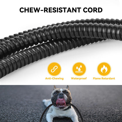 PETLESO Heated Dog Bowl, Heated Water Bowl for Outdoor Cats, Winter Dog Water Bowl with AntiBite Wire Heated Chicken Waterer Smart Thermal Bowl for Birds Chickens Feral Animals, 35W 2.2L