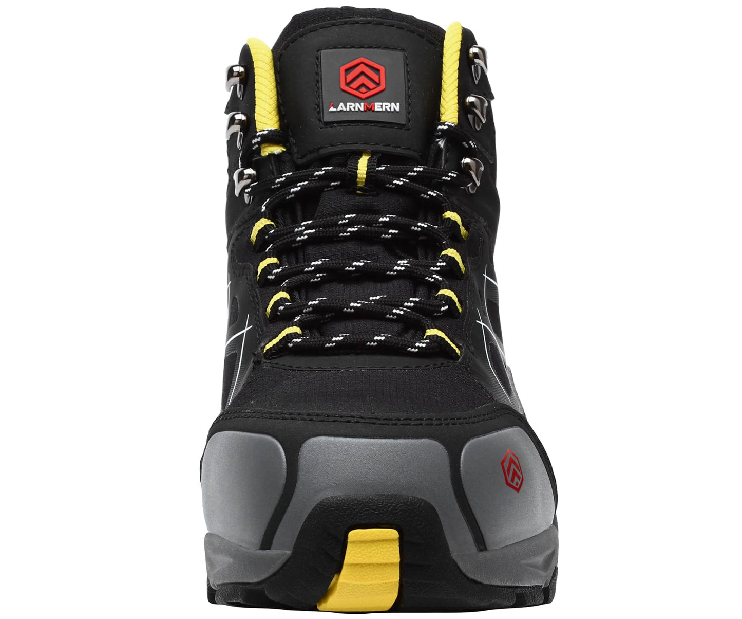 LARNMERN Steel Toe Boots Mens Outdoor Work Boots Safety Working Shoes Indestructible Industrial Construction Footwear Slip Resistant Puncture Proof Static Dissipative Comfortable Breathable Durable