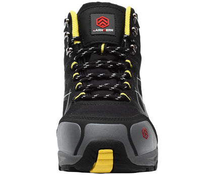 LARNMERN Steel Toe Boots Mens Outdoor Work Boots Safety Working Shoes Indestructible Industrial Construction Footwear Slip Resistant Puncture Proof Static Dissipative Comfortable Breathable Durable