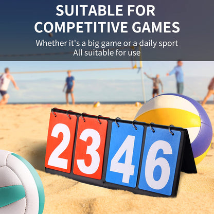 HRLORKC Scoreboard Score Keeper Score Flipper for Basketball Tennis Sports