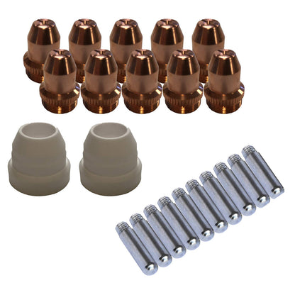 Lotos LCS22 Plasma Cutter Consumables Sets for Brown Color LT5000D and Brown Color CT520D (22 Pieces)