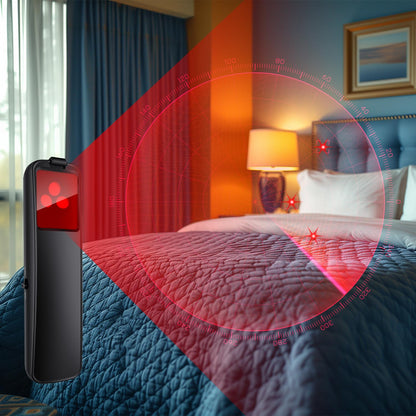 abyliee Upgraded Hidden Camera Detector - AI-Powered Anti-Spy Device, GPS Tracker & Bug Detector, Portable RF Signal Scanner for Hotels, Travel, Home & Office (Black)