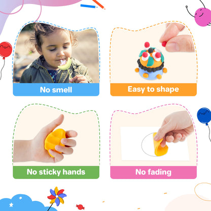 Air Dry Clay 66 Colors, Modeling Clay for Kids, DIY Model Magic Clay, Molding Clay Kit with Sculpting Tools, Non-Sticky Soft and Super Light, Arts and Crafts Gift for Boys Girls Kids.