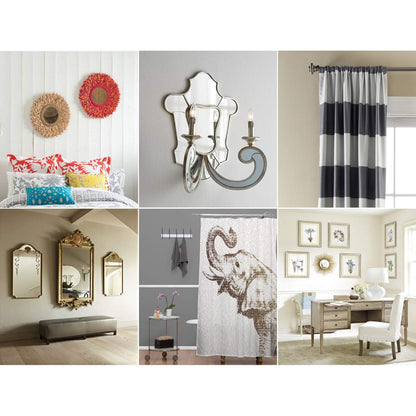 KURUI Wall Hanging Kit for Wall Art Decor Frame Curtain Rods, 140Pcs Heavy Duty Drywall Anchors Substitute Picture Hanging Nails, 70 Dry Wall Anchor and 70 8 x 1-1/4'' Screws, 75Lb Picture Hangers