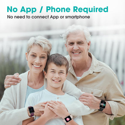 Pedometer Watch Senior Friendly No App/Phone Required, Waterproof Fitness Tracker Watch with Step Counter Calories/Sleep Tracker for Walking Running for Men Women