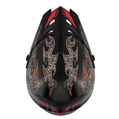 Senhill Motocross Helmet Dirt Bike Helmets Off-Road Helmet with Gloves Goggles for Unisex Adult Youth DOT/FMVSS 218 Approved (Large, Black)