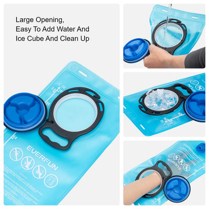 EVERFUN Hydration Backpack 18L Hiking Water Backpack with 3L Water Bladder, Women Men Hydration Pack Insulated Daypack Lightweight Hydropack with Rain Cover for Hiking, Cycling, Running, Festivals